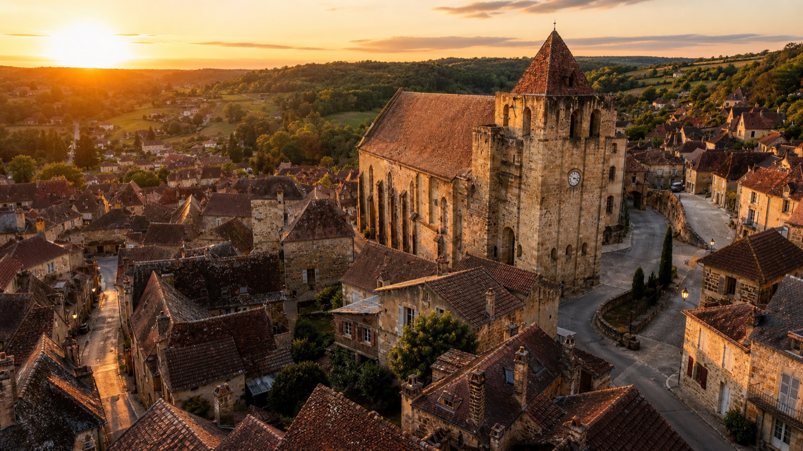 Saint-Cyprien au bord de la Dordogne